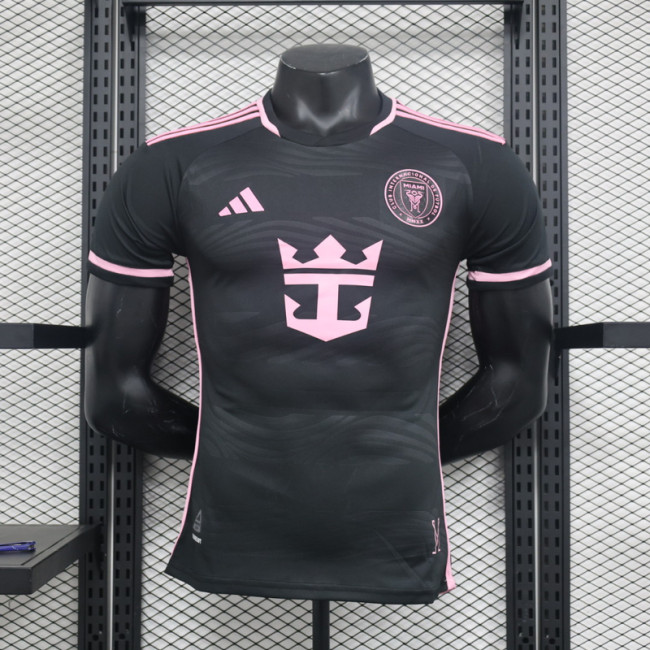 Player Version 2024-2025 Inter Miami Away Black Soccer Jersey