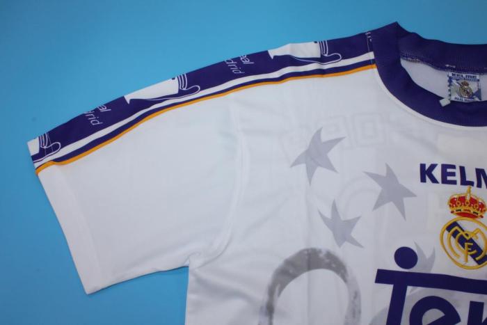 Retro Jersey 1997-1998 Real Madrid Champions League 7 COPA EUROPA Commemorative Edition Soccer Jersey