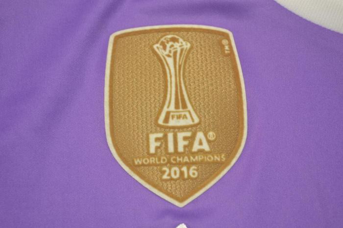 Retro Jersey Real Madrid 2016-2017 JAMES 10 Away Purple Soccer Jersey Vintage Football Shirt