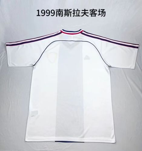 Retro Jersey 1999 Yugoslavia Away White Soccer Jersey Football Shirt