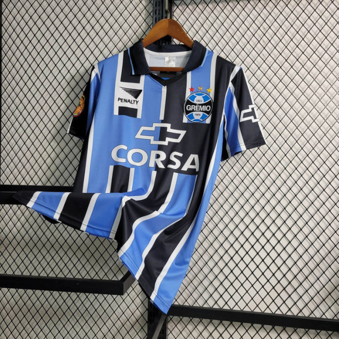 Retro Camisetas de Futbol 1998 Gremio Home Soccer Jersey Vintage Football Shirt