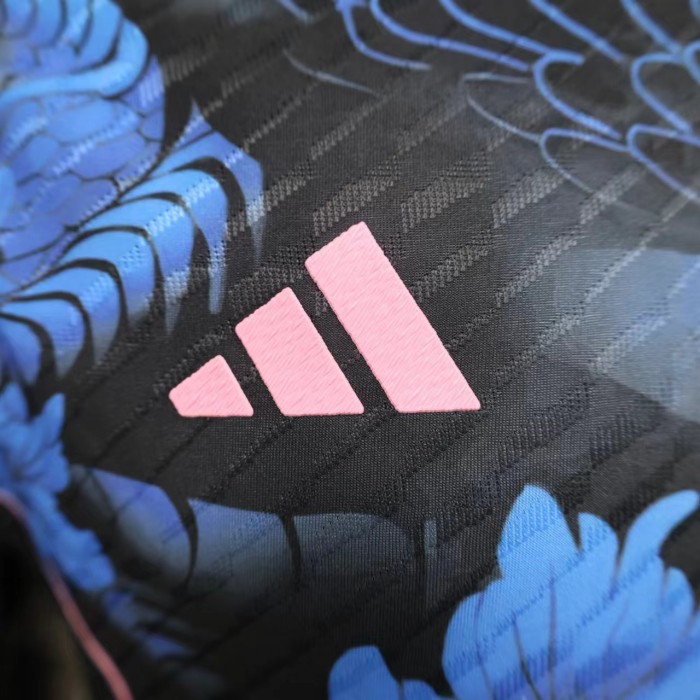 Player Version 2024 Japan Blue/Pink Dragon Soccer Jersey