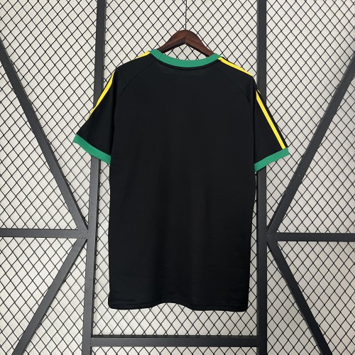 Fan Version 2024-2025 Jamaica Black Soccer Jersey Football Shirt