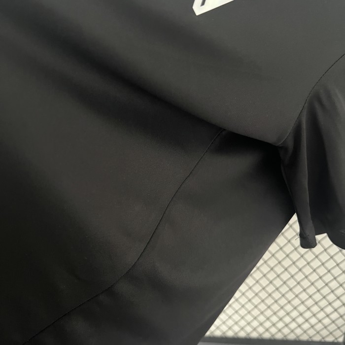 Fan Version 2023-2024 Barcelona X Balmain Black Soccer Jersey