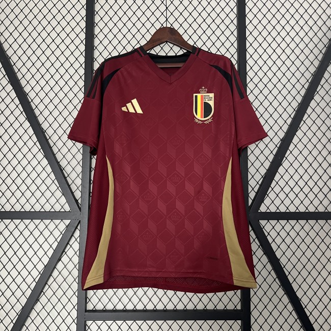 Fan Version 2024 BEL Home Soccer Jersey Football Shirt