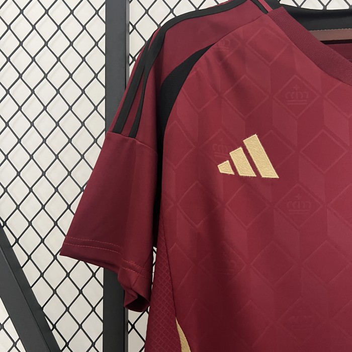Fan Version 2024 BEL Home Soccer Jersey Football Shirt