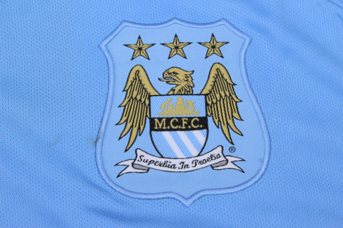 Retro Jersey 2015-2016 Manchester City KUN AGUERO 10 Home Soccer Jersey Vintage Man City Football Shirt