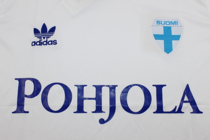 Retro Jersey 1982 Finland HAASKIVI 7 Home Soccer Jersey Vintage Football Shirt