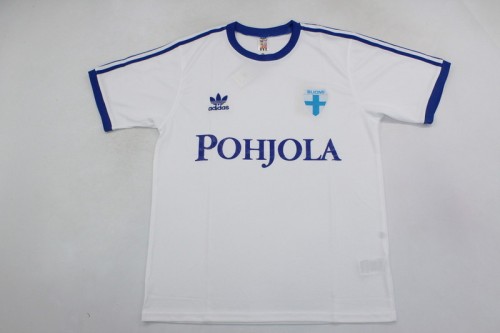 Retro Jersey 1982 Finland Home Soccer Jersey Vintage Football Shirt