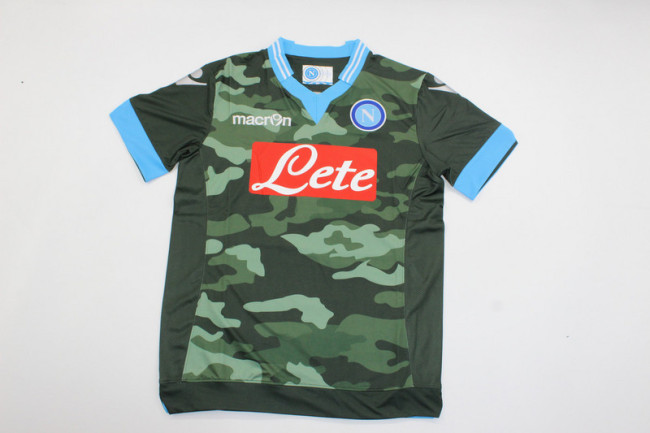 Retro Jersey 2013-2014 Calcio Napoli Home Vintage Soccer Jersey Football Maillot