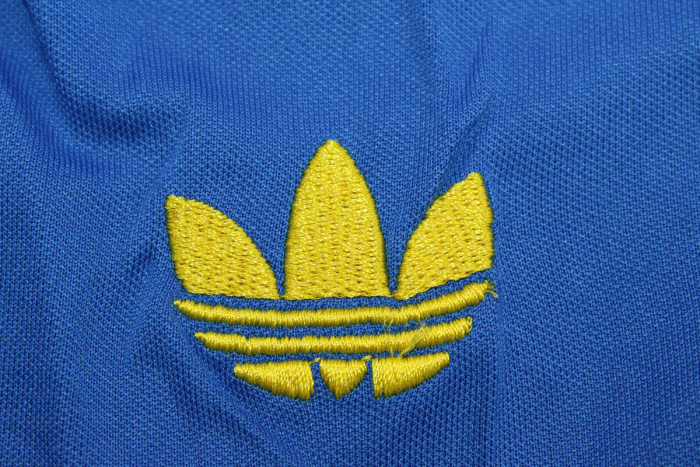 Retro Kids Kit Youth Uniform 1981 Boca Juniors Home Soccer Jersey Shorts Child Vintage Football Kit