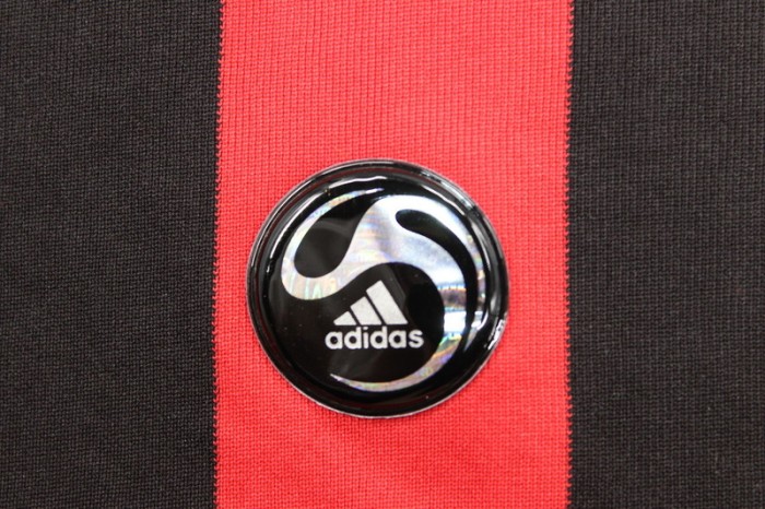 with Serie A+Trophy 7 Patch Long Sleeve Retro Jersey 2008-2009 AC Milan Home Vintage Soccer Jersey