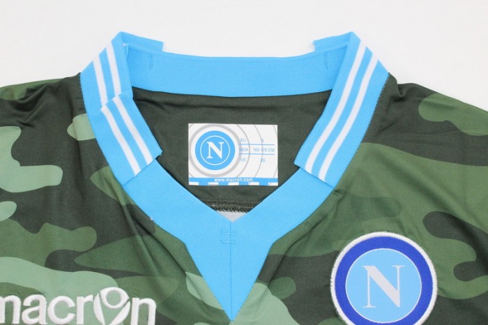 with Serie A Patch Retro Jersey 2013-2014 Calcio Napoli Home Vintage Soccer Jersey Football Maillot