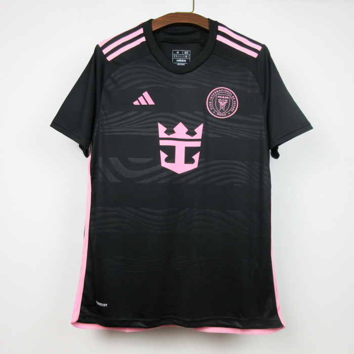 Fan Version 2024-2025 Inter Miami Away Black Soccer Jersey Football Shirt