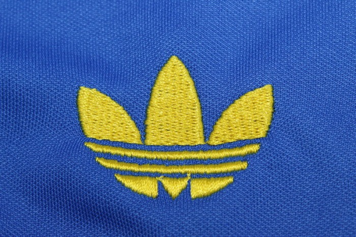 Retro Kids Kit Youth Uniform 1981 Boca Juniors Home Soccer Jersey Shorts Child Vintage Football Kit