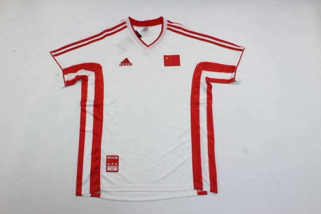 Retro Jersey 1998 China Away White Soccer Jersey Vintage Football Shirt