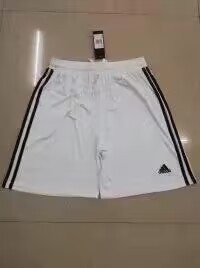 Ad Blank Black Soccer Shorts White Football Shorts