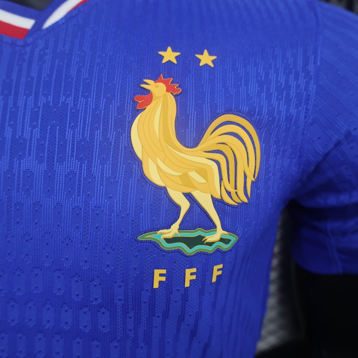 Player Version 2024 France Home Soccer Jersey Football Shirt