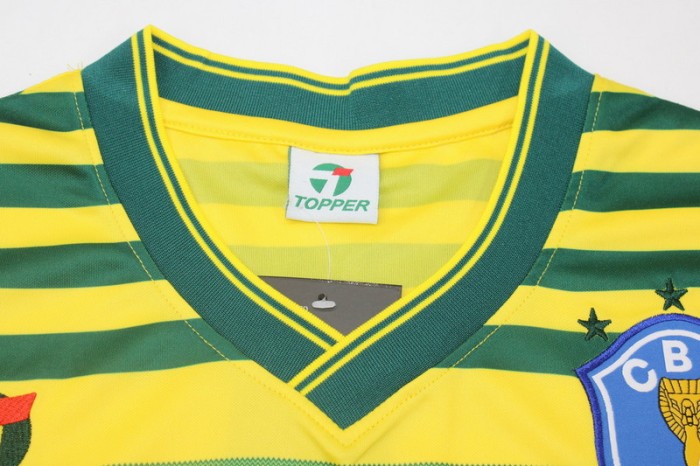 Retro Jersey 1984 Brazil Home Soccer Jersey Vintage Brasil Camisetas de Futbol