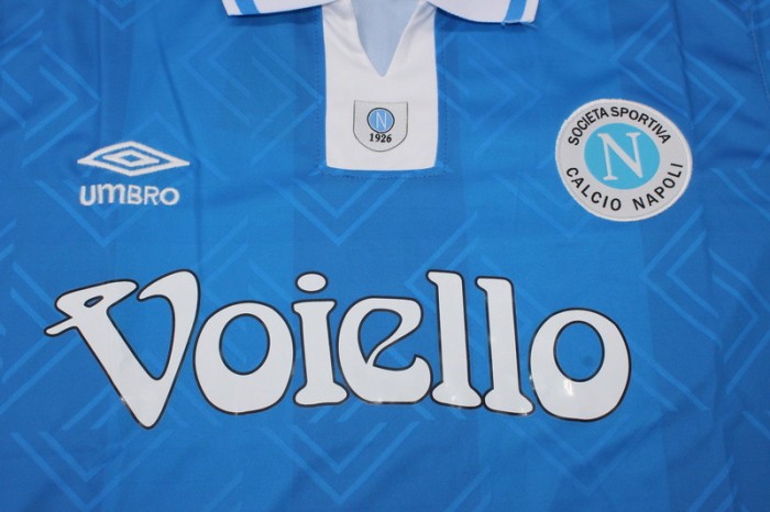 Retro Shirt 1993-1994 Calcio Napoli Vintage Home Soccer Jersey