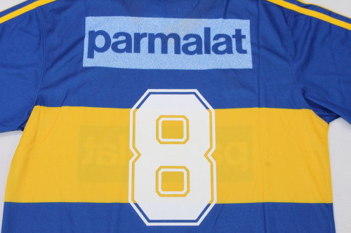 Retro Jersey 1992 Boca Juniors 8 Home Soccer Jersey Vintage Football Shirt