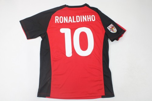 Retro Camisetas de Futbol 2000 Flamengo RONALDINHO 10 Home Soccer Jersey