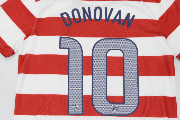Retro USA Shirt 2013 United States DONOVAN 10 Home Soccer Jersey