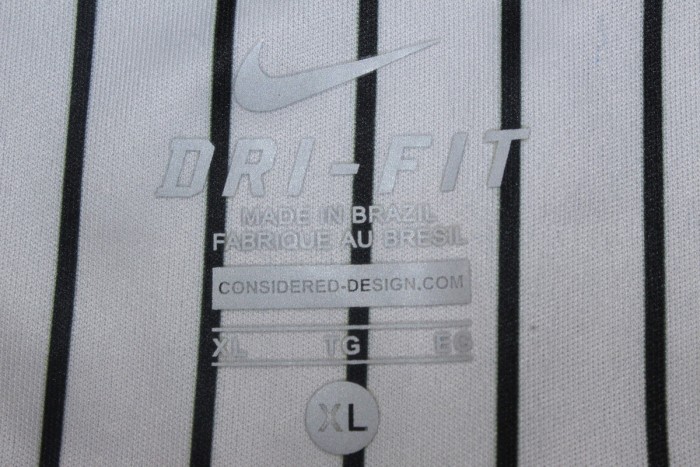 Retro Camisetas de Futbol 2010-2011 Corinthians Away Black Vintage Soccer Jersey