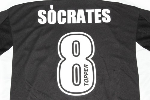 Retro Camisetas de Futbol 2000 Corinthians SOCRATES 8 Away Soccer Jersey Vintage Football Shirt