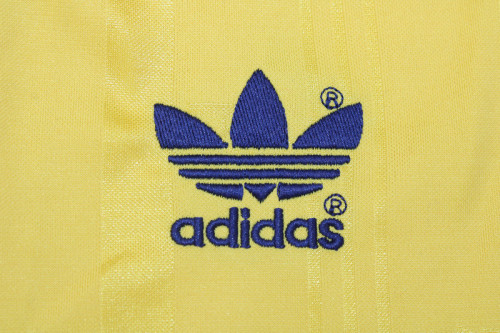 Retro Jersey 1988-1989 Long Sleeve Arsenal Away Yellow Soccer Jersey