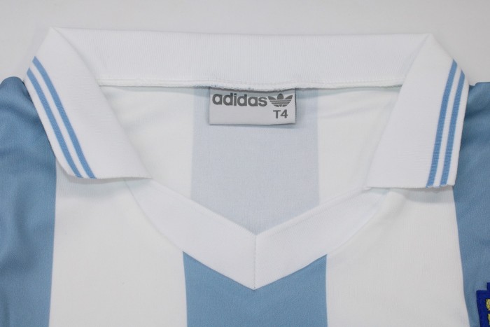 Retro Jersey 1992 Argentina Home Vintage Soccer Jersey
