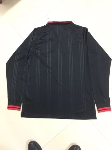 Long Sleeve Retro Jersey 2019-2020 Flamengo Black Soccer Jersey Vintage Football Shirt