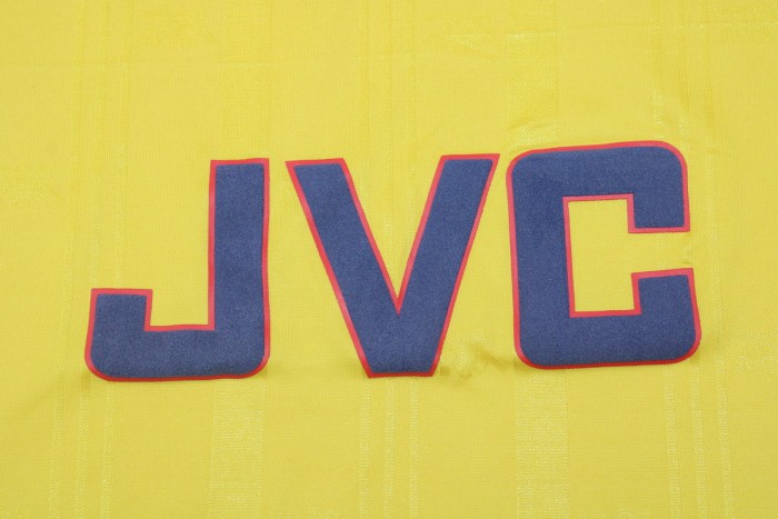 Retro Jersey 1988-1989 Long Sleeve Arsenal Away Yellow Soccer Jersey