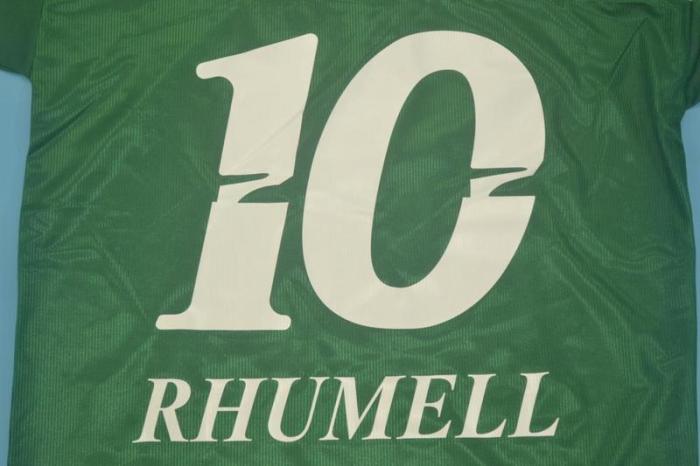 Retro Jersey 1999 Palmeiras RHUMELL 10 Liberator Cup Champions Soccer Jersey Green Vintage Football Shirt