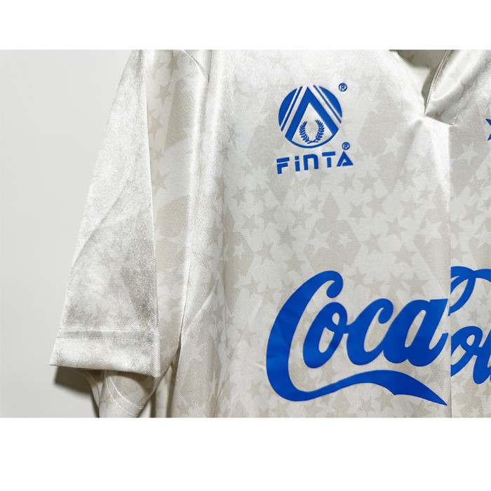 Retro Jersey 1993-1994 Cruzeiro Away White Soccer Jersey Vintage Football Shirt