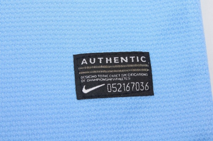 with UCL Patch Retro Jersey 2013-2014 Manchester City Home Soccer Jersey Vintage Man City Football Shirt