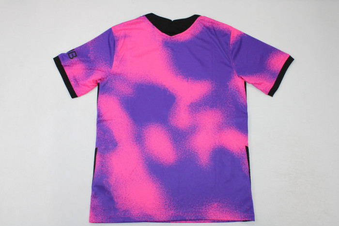 with UCL Patch Retro Jersey 2020-2021 PSG Pink Soccer Jersey Vintage Paris Football Maillot