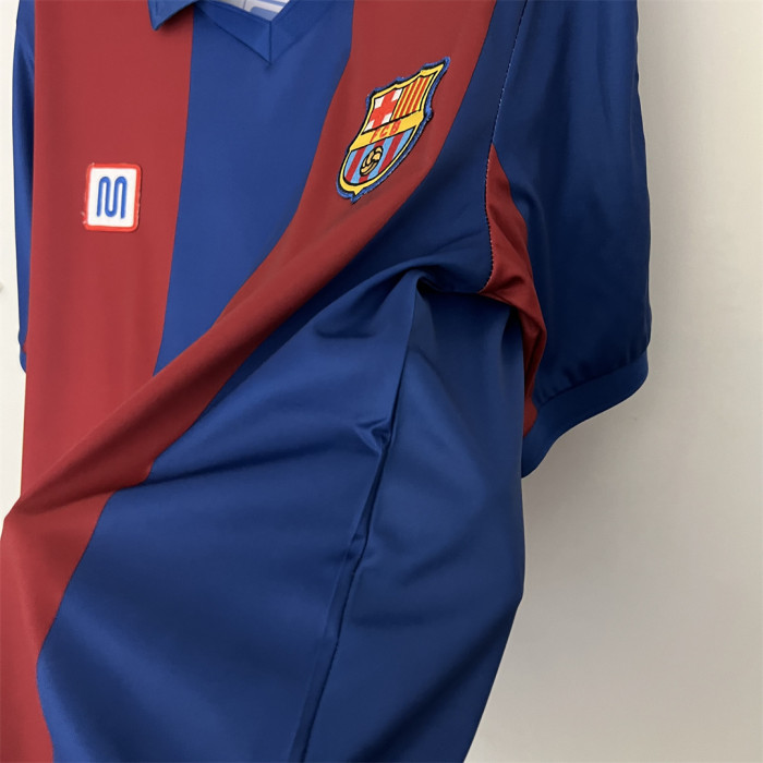 Retro Jersey 1980-1982 Barcelona Home Soccer Jersey Vintage Football Shirt