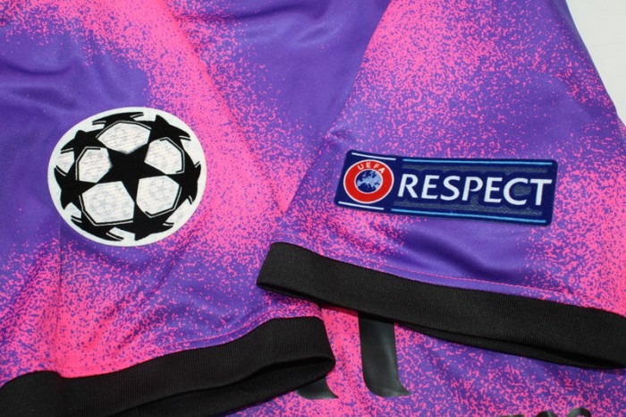 with UCL Patch Retro Jersey 2020-2021 PSG Pink Soccer Jersey Vintage Paris Football Maillot