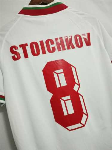 Retro Jersey 1994 Bulgaria STOICHKOV 8 Home Soccer Jersey Vintage Football Shirt