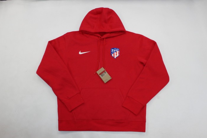 2024 Atletico Madrid Red Soccer Hoodie Football Hoody Cotton Sweater