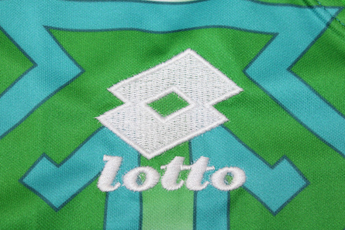 Retro Jersey 1994-1995 Morocco IBN BATTUTA 9 Away Green Soccer Jersey Vintage Football Shirt