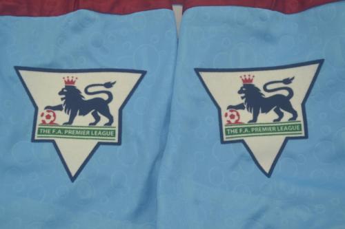 with EPL Patch Retro Jersey 1995-1997 West Ham United Home Soccer Jersey Vintage Football Shirt