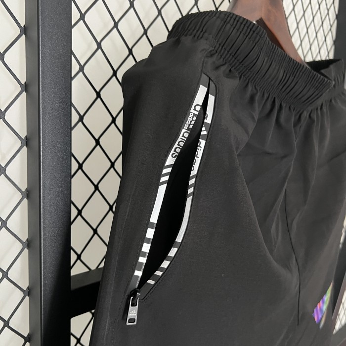 with Pocket AD Black Shorts Football Pants