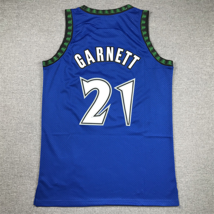 Mitchell&Ness 2003-04 Minnesota Timberwolves GRANETT 21 Blue NBA Jersey Basketball Shirt