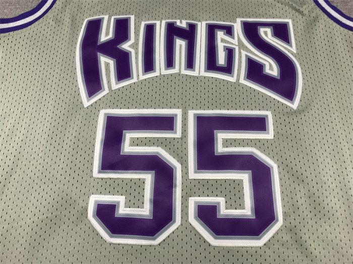 Mitchell&Ness 2000-01 Sacramento Kings 55 JASON WILLIAMS Grey NBA Jersey Basketball Shirt