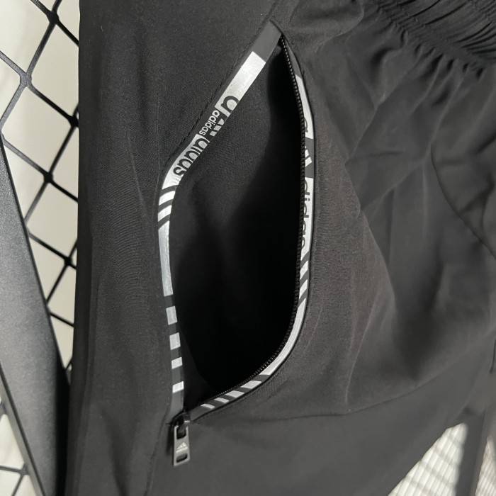 with Pocket AD Black Shorts Football Pants