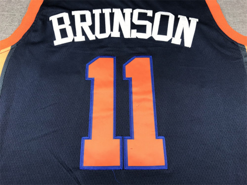 Statement Edition New York Knicks 11 BRUNSON Dark Blue NBA Shirt