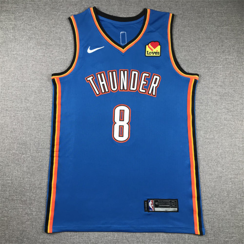 Minnesota Timberwolves 8 WILLIAMS Blue NBA Jersey Basketball Shirt