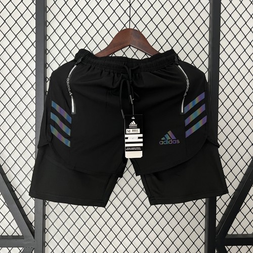 with Pocket AD Black Casual Shorts Football Pants